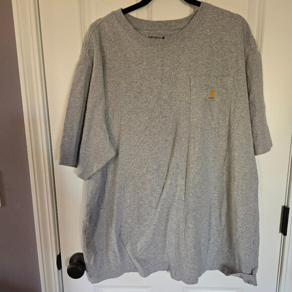Mens Carhartt Gray Short Sleeve pocket t-shirt XL - Picture 1 of 3